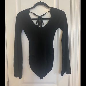 Long sleeve ribbed body suit